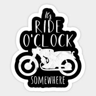 Motorcycle ride o'clock Sticker